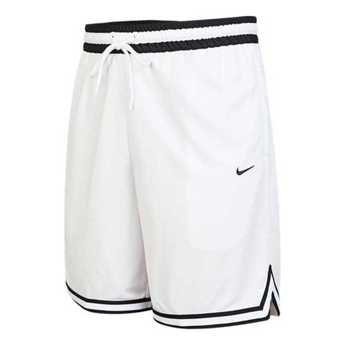 Nike Dri-Fit DNA Logo Printing Stripe Drawstring Lacing Sports Shorts White DH71