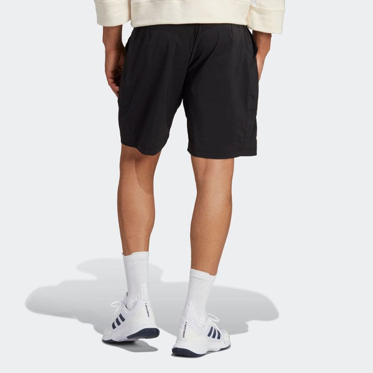 Image of Men's adidas Casual Logo Printing Straight Shorts Black HY8721