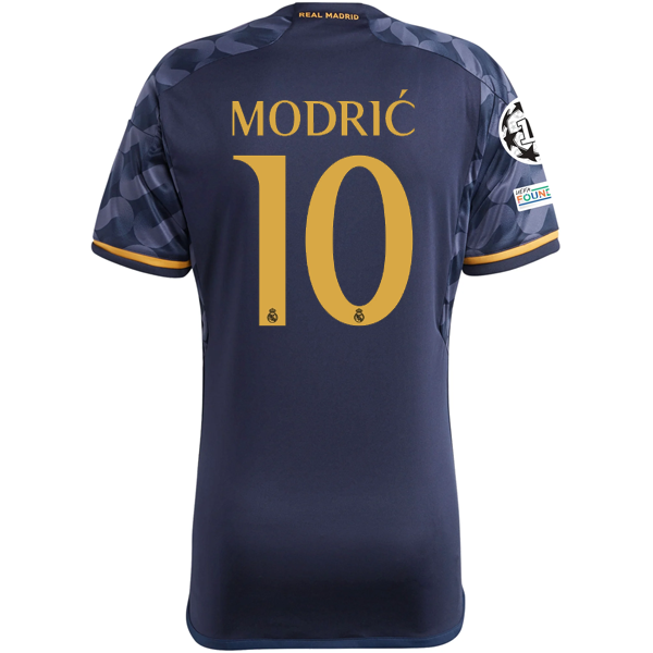 adidas Real Madrid Luka Modric Away Jersey w/ Champions League + Club World Cup