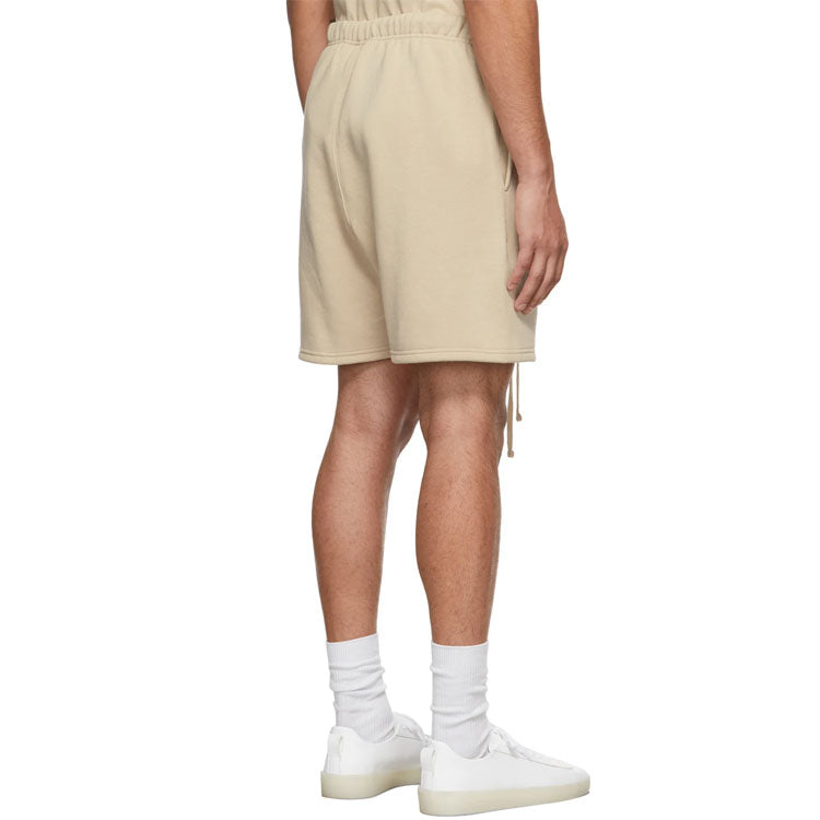 Image of Fear of God Essentials FW21 Fleece Sweat Shorts Beige FOG-FW21-120