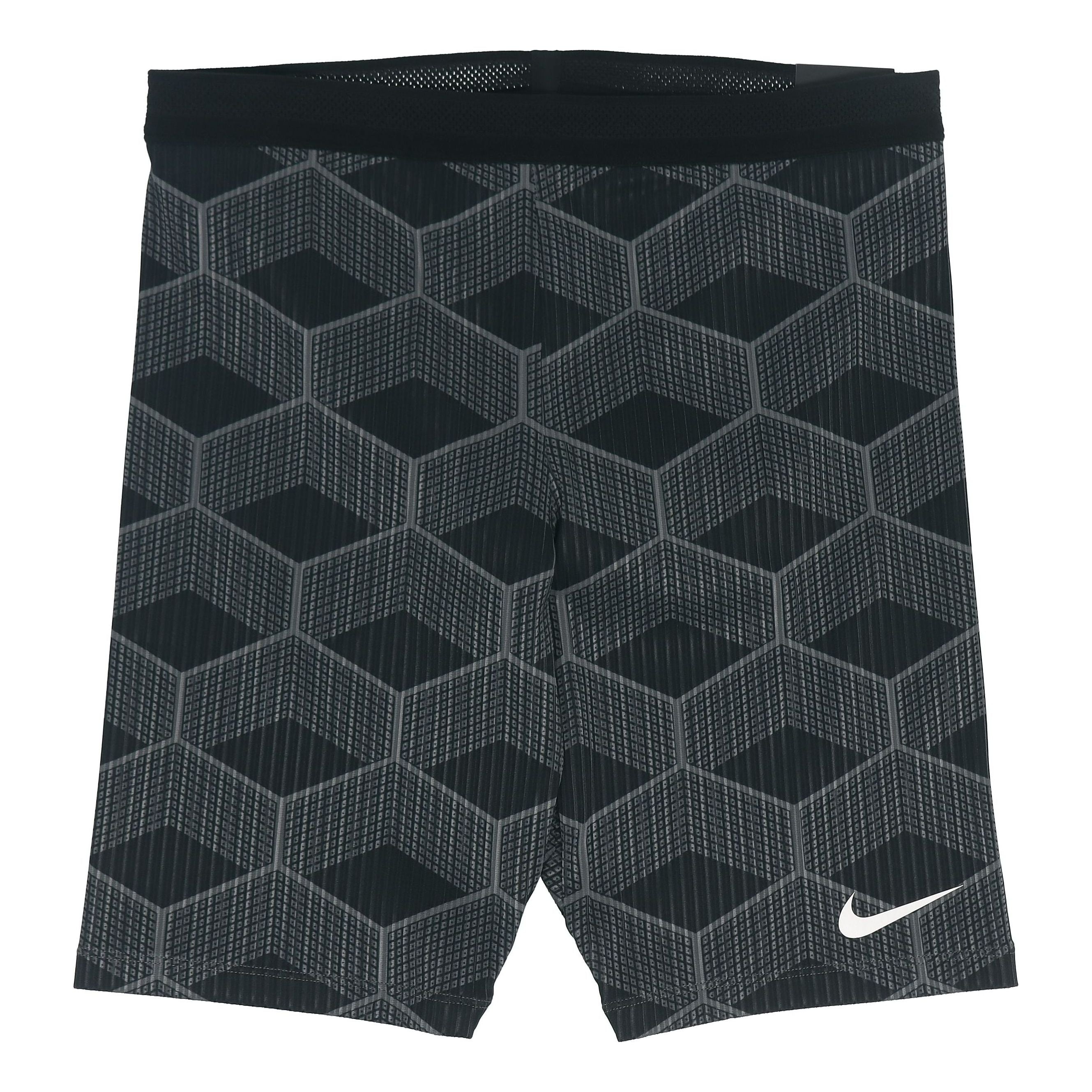 Image of Men's Nike Team Kenya Aeroswift Logo Tight Contrasting Colors Shorts Black CV037