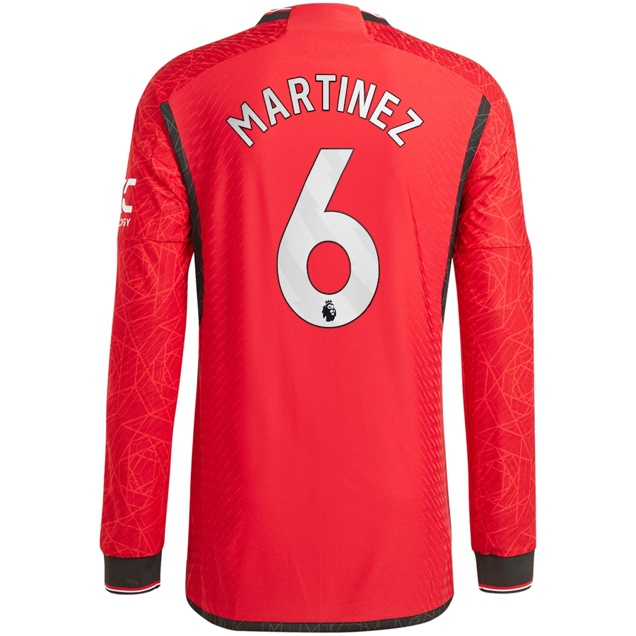 Image of adidas Manchester United Authentic Lisandro Martinez Long Sleeve Home Jersey w/