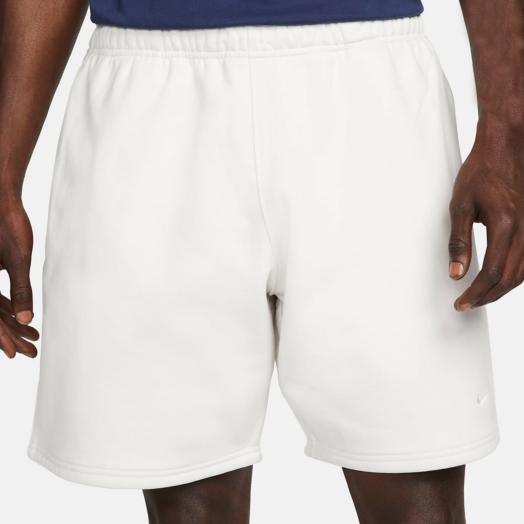 Image of Nike NRG Solo Swoosh Fleece Shorts 'Phantom & White' DV3055-030