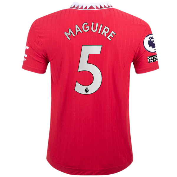 adidas Manchester United Authentic Harry Maguire Home Jersey w/ EPL + No Room Fo