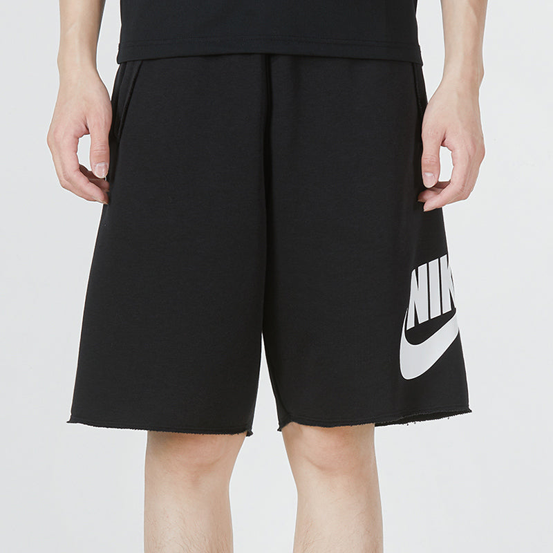 Image of Nike As Nike Sportswear Spe Ft Alumni Short Logo 'Black' DM6818-010