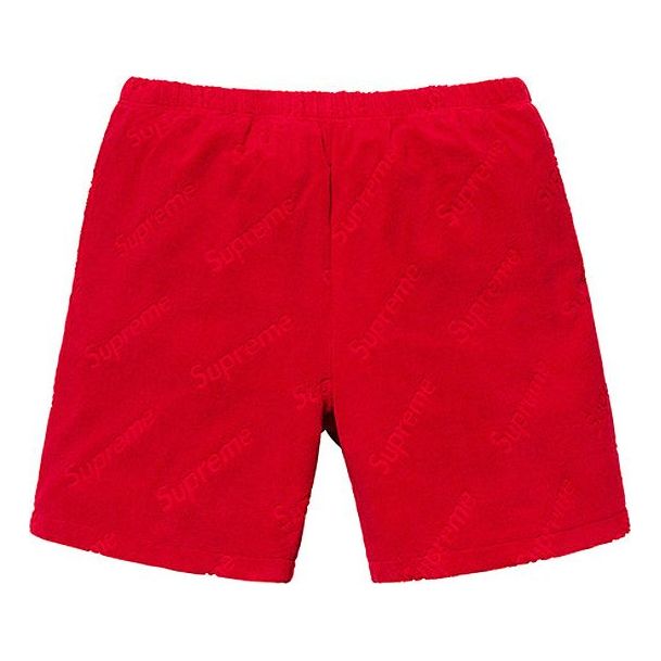 Image of Supreme SS19 Terry Jacquard Logo Short logo SUP-SS19-10450