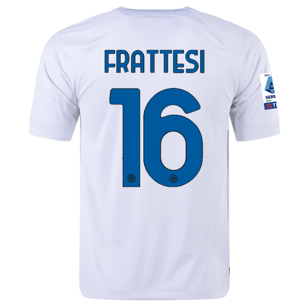 Nike Inter Milan Davide Frattesi Away Jersey w/ Series A + Copa Italia Patches 2