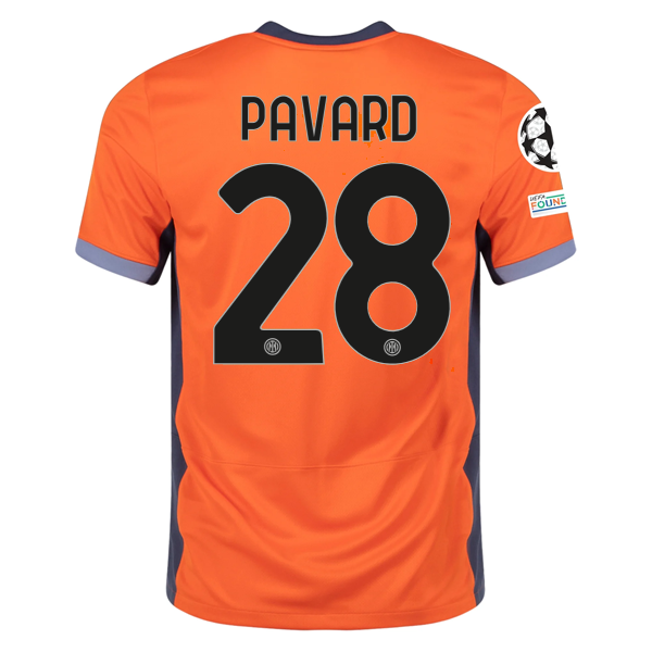 Nike Inter Milan Benjamin Pavard Third Jersey w/ Champions League Patches 23/24