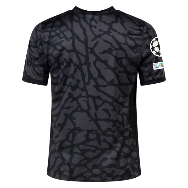 Image of Nike Paris Saint-Germain Third Jersey w/ Champions League Patches 23/24 (Anthrac