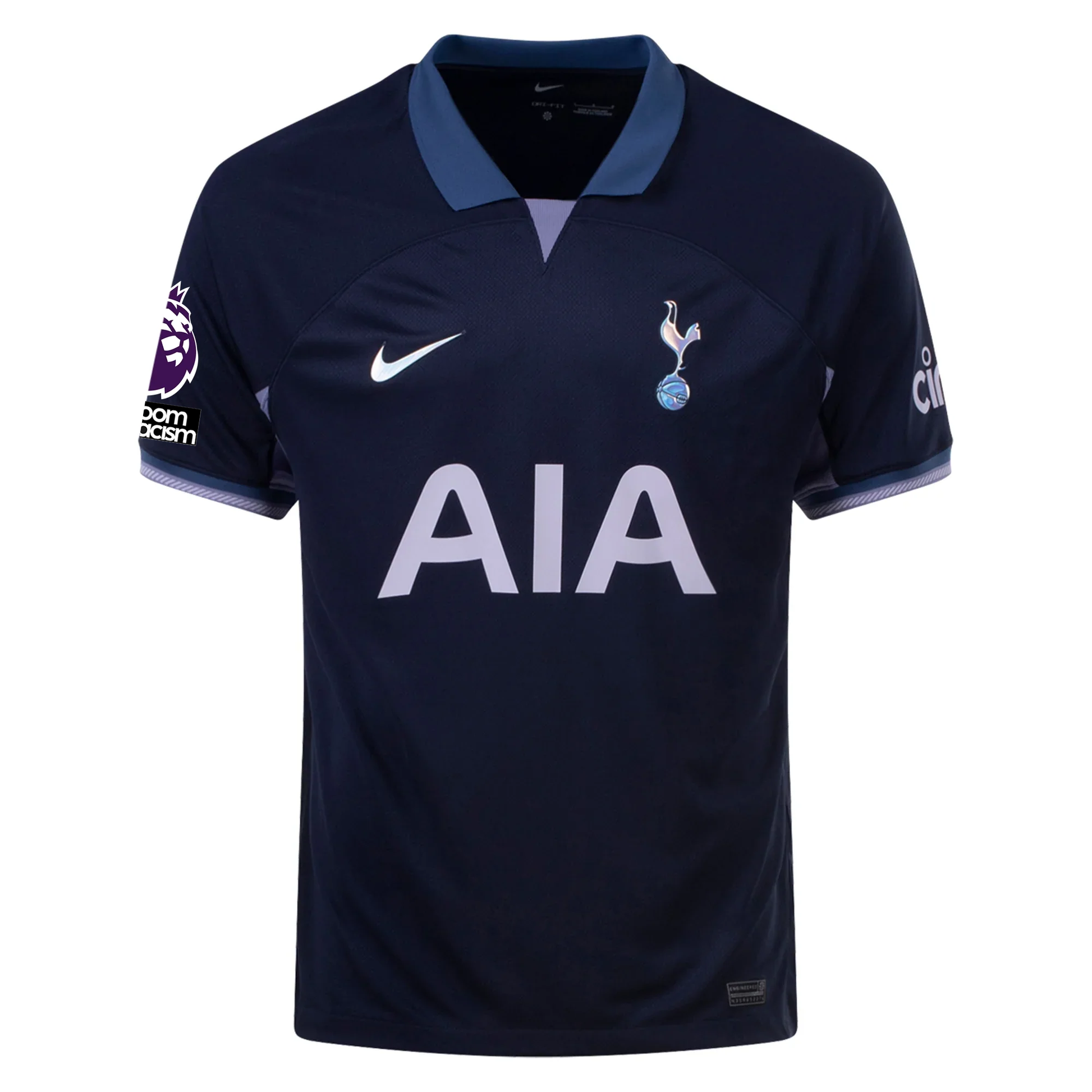 Nike Tottenham Son Heung-Min Away Jersey w/ EPL + No Room For Racism Patches 23/