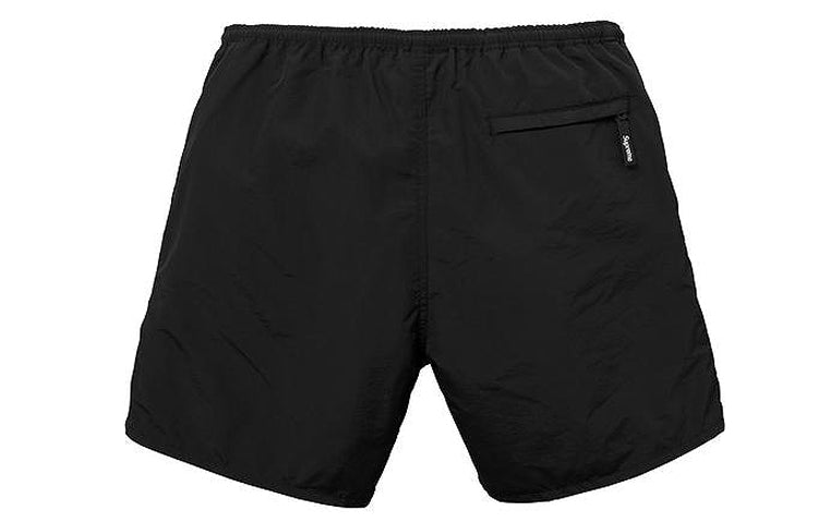 Supreme SS18 Nylon Wassershorts Schwarze Freizeitshorts Unisex SUP-SS18-561