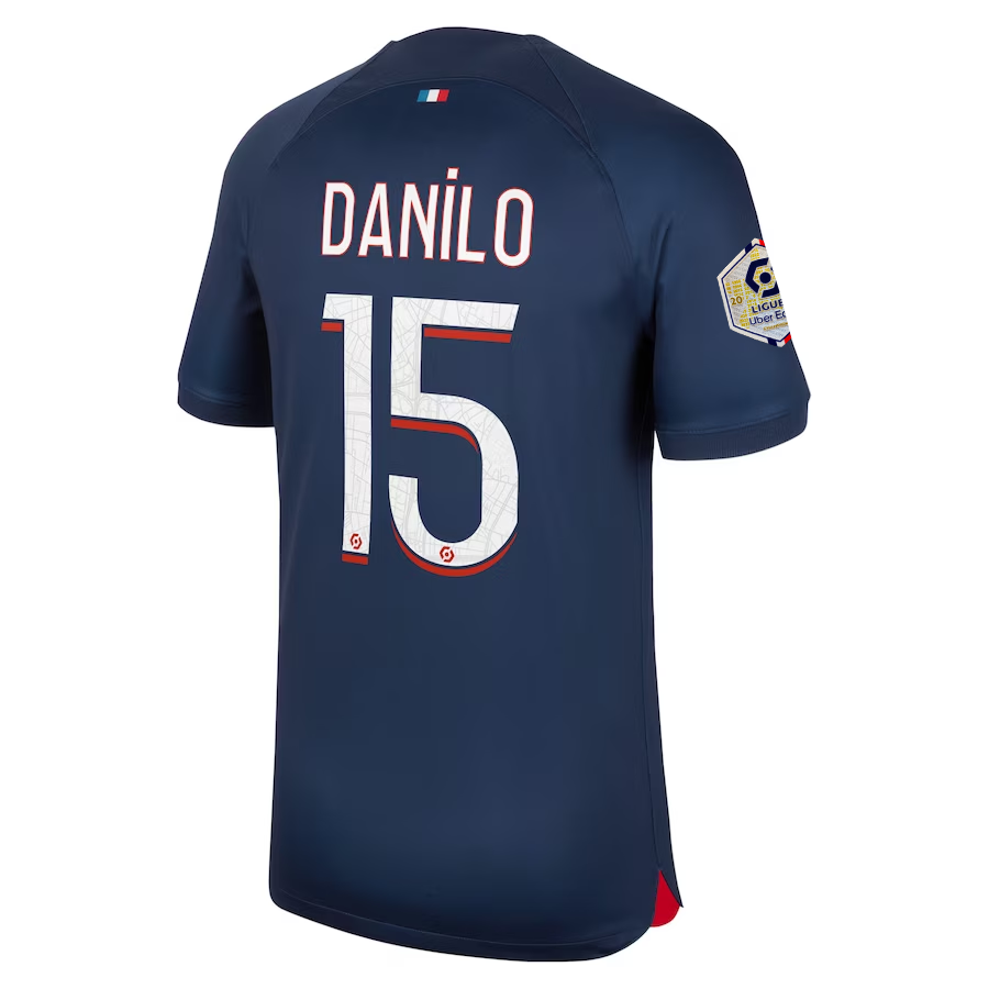 Image of Nike Paris Saint-Germain Danilo Pereira Home Jersey w/ Ligue 1 Champions Patch 2