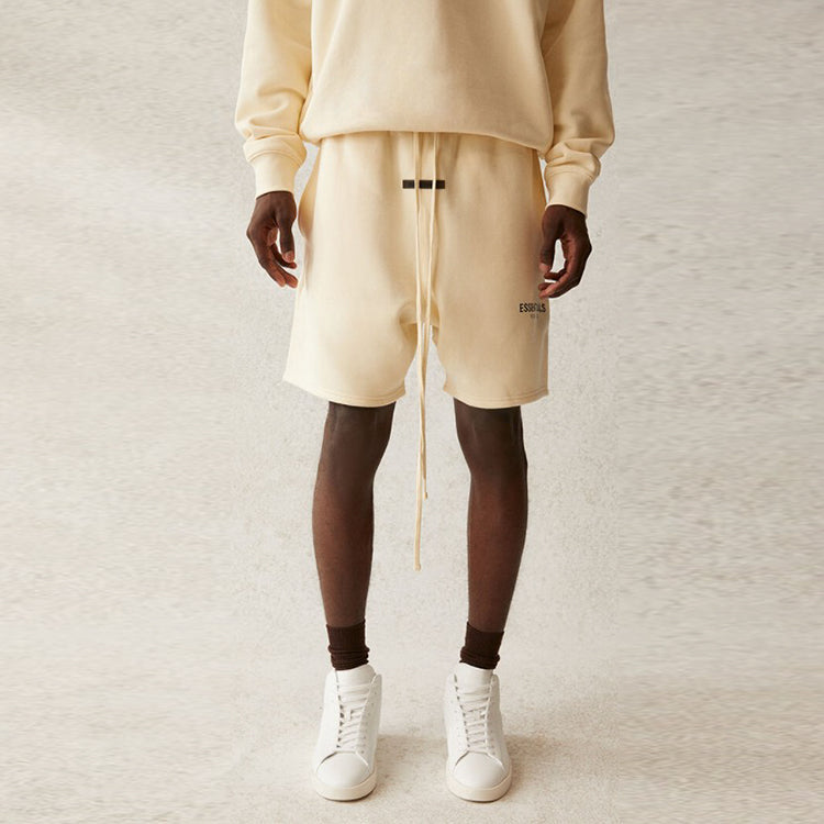 Image of Fear of God Essentials SS21 Sweatshort Buttercream FOG-SS21-566