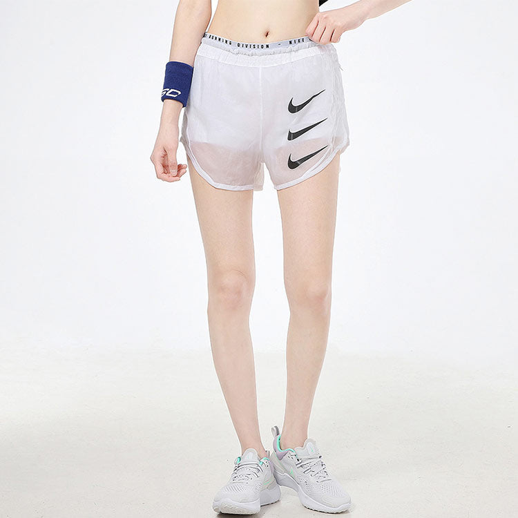 Image of (WMNS) Nike As Nk Run Dvn Tmpo Luxe 2in1 Sportshorts Weiß DA1281-100
