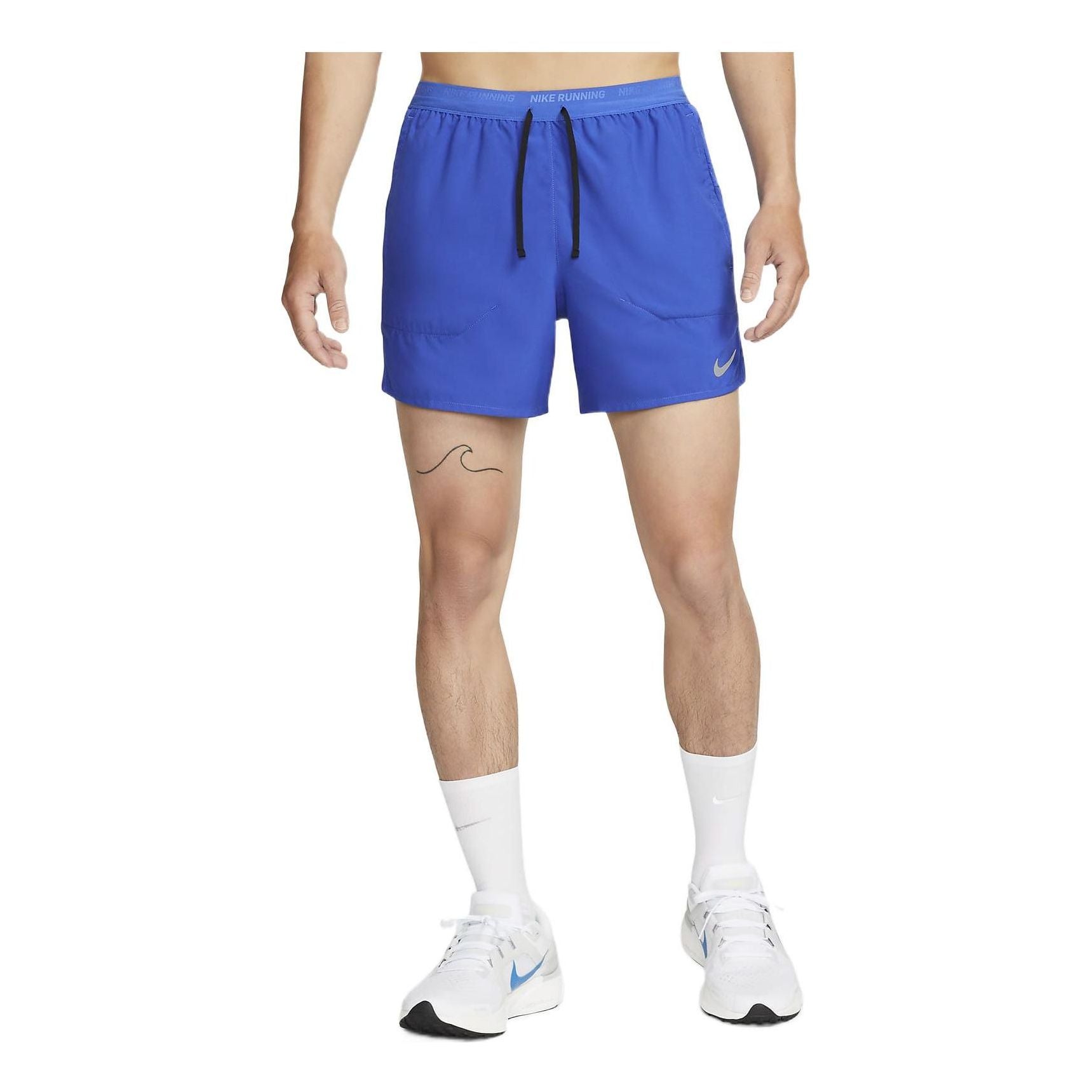 Image of Men's Nike Solid Color Logo Printing Casual Sports Shorts Blue DM4756-480