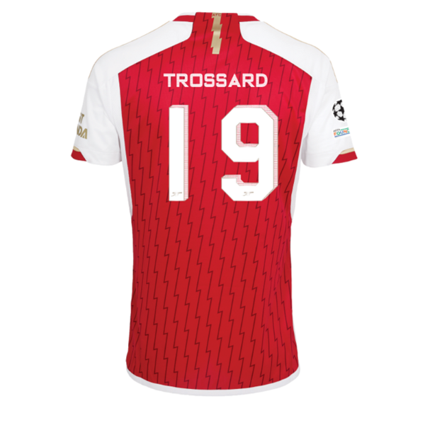 adidas Arsenal Leandro Trossard Home Jersey 23/24 w/ Champions League Patches (B