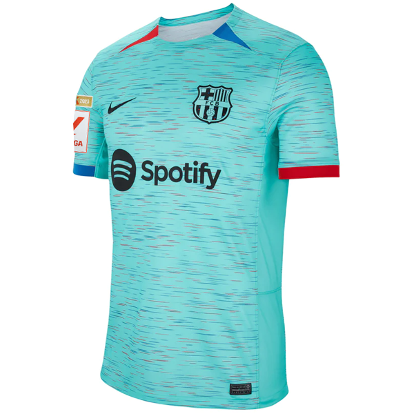 Image of Nike Barcelona Alejandro Balde Third Jersey w/ La Liga Champion Patches 23/24 (L