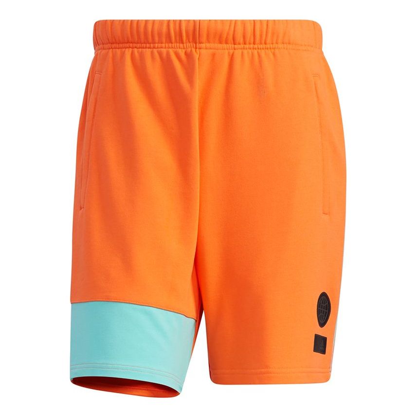 Image of adidas Ub Sht Kn Sports Stylish Contrast Color Stitching Shorts Orange GP0829
