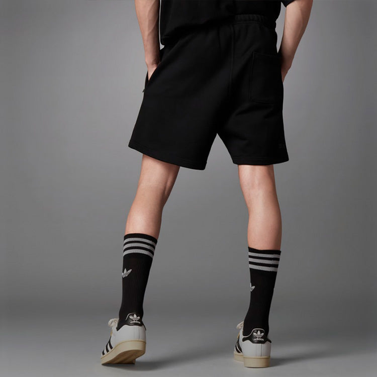 Image of adidas originals Blue Version Solid Color Lacing Athleisure Casual Sports Shorts