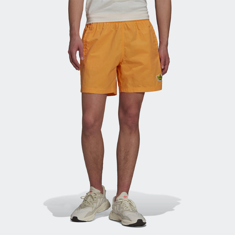 adidas originals Fruit Shorts Logo Pattern Casual Sports Orange Yellow GN3629