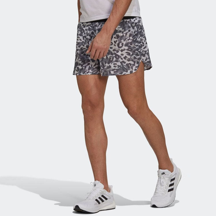 Image of Men's adidas Leopard Print Casual Sports Shorts Black H22709