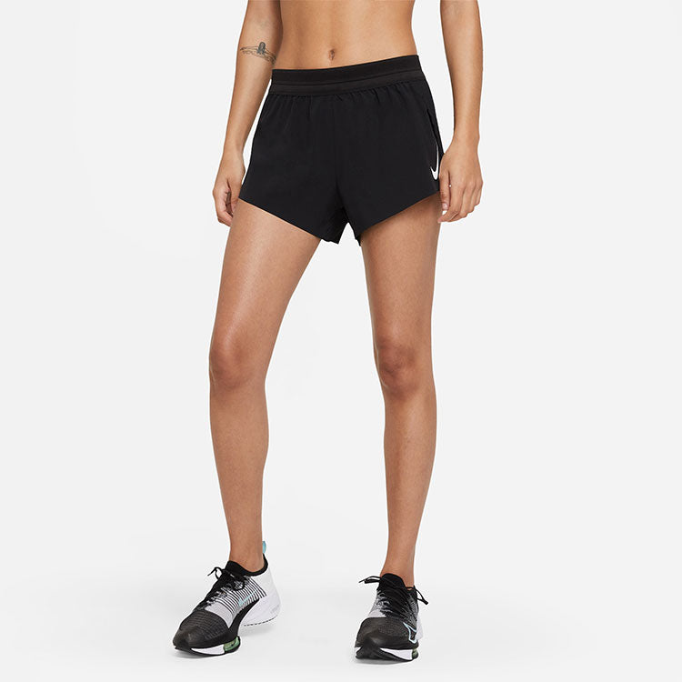 (WMNS) Nike Aeroswift Running Sports Shorts Black CZ9399-010