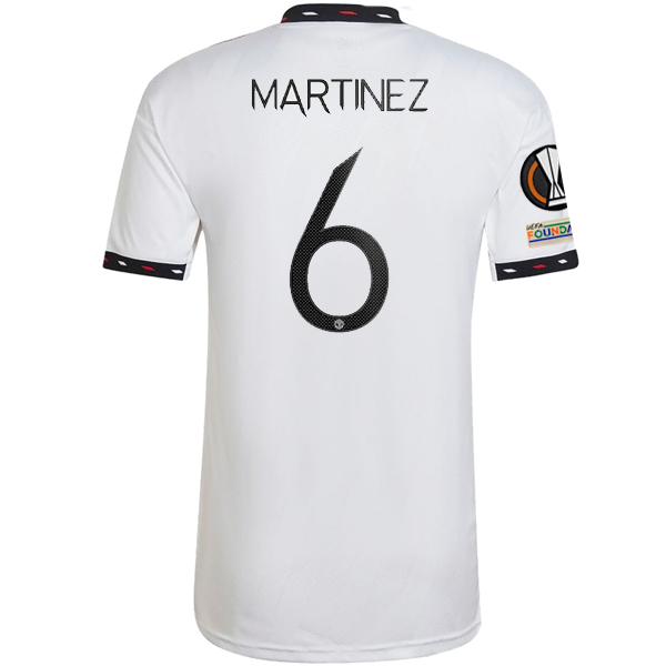 Image of adidas Manchester United Lisandro Martínez Away Jersey w/ Europa League Patches