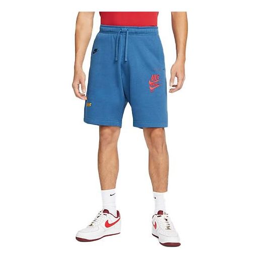 Image of Men's Nike Sportswear Sports French Terry Shorts Dark Sea Blue DM6878-407