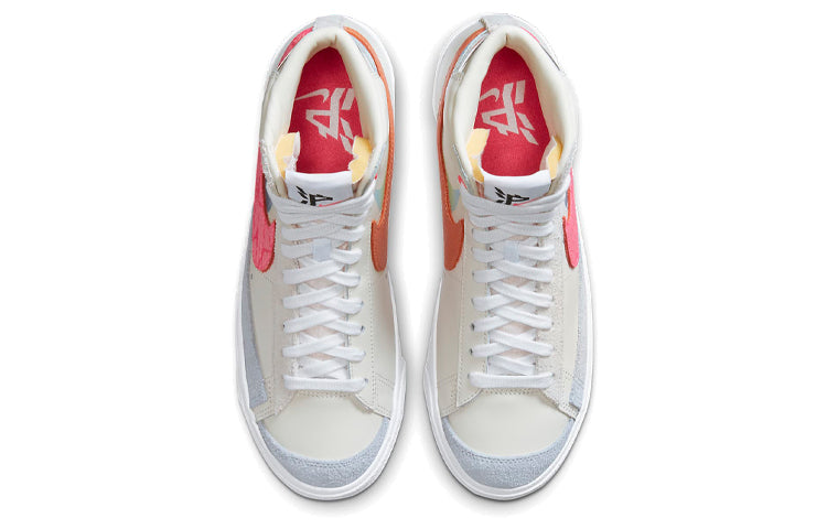 Image of (WMNS) Nike Blazer Mid '77 'Cream Red Blue' DC0707-164