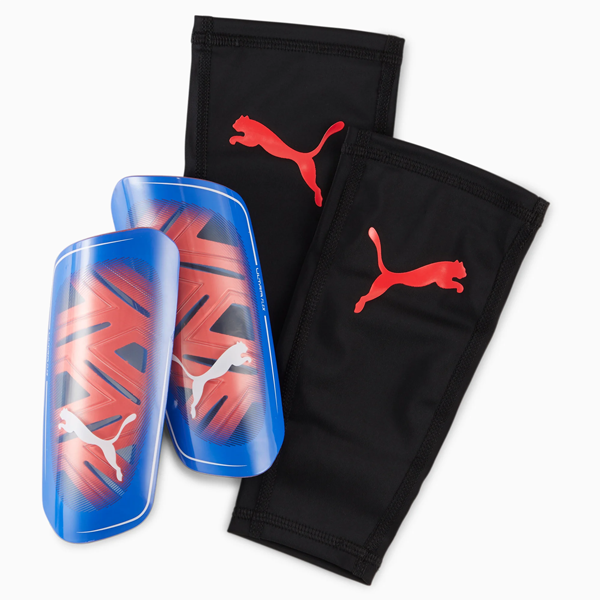 Image of Puma Ultra Flex Shin Guard (Bluemazing/Sunblaze)