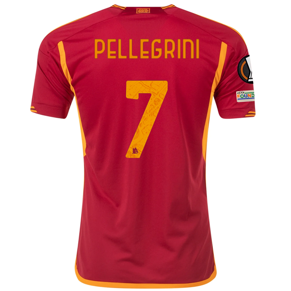 adidas Roma Lorenzo Pellegrini Heimtrikot mit Europa League Patches 23/24 (Team