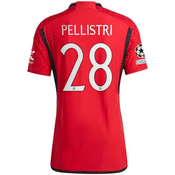 Image of adidas Manchester United Authentic Facundo Pellistri Home Jersey 23/24 w/ Champi