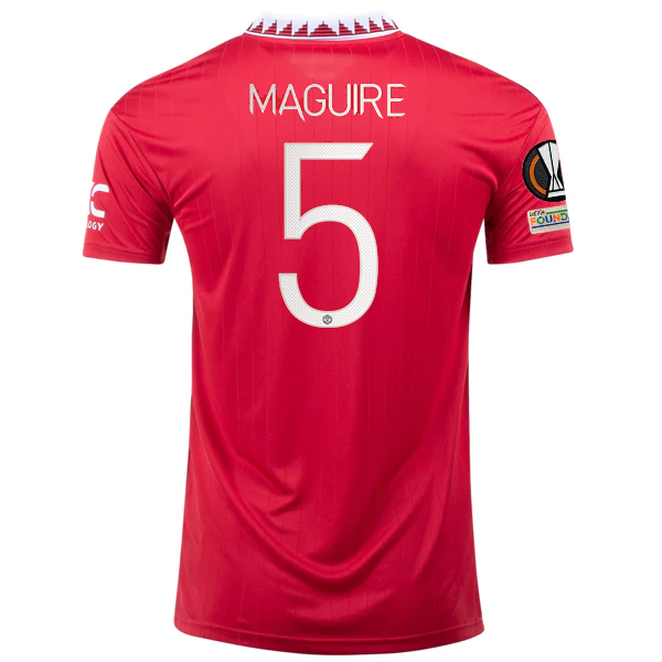 Image of adidas Manchester United Harry Maguire Home Jersey w/ Europa League Patches 22/2