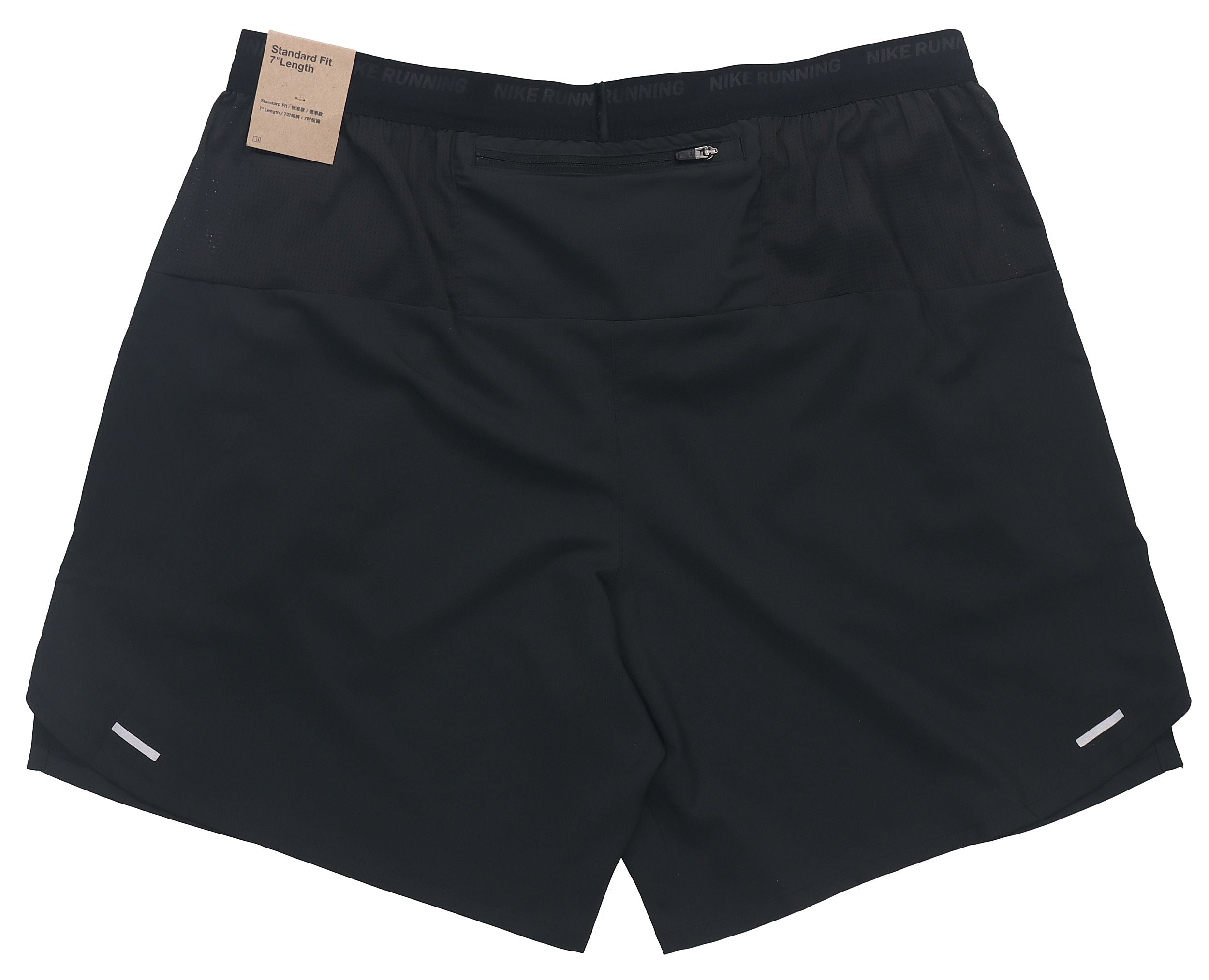 Image of Nike Dri-FIT Solid Color Logo Printing Straight Quick Dry Breathable Sports Shor