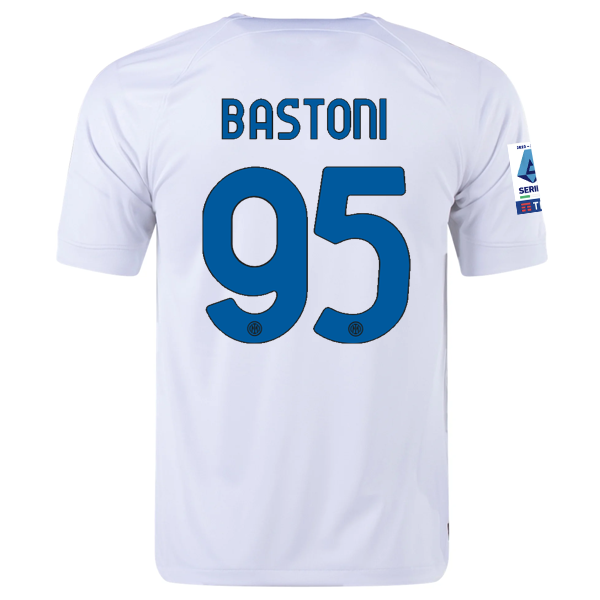 Nike Inter Milan Alessandro Bastoni Away Jersey w/ Series A + Copa Italia Patche