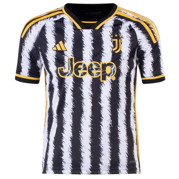 Image of adidas Youth Juventus Dusan Vlahović Home Jersey 23/24 (Black/White)
