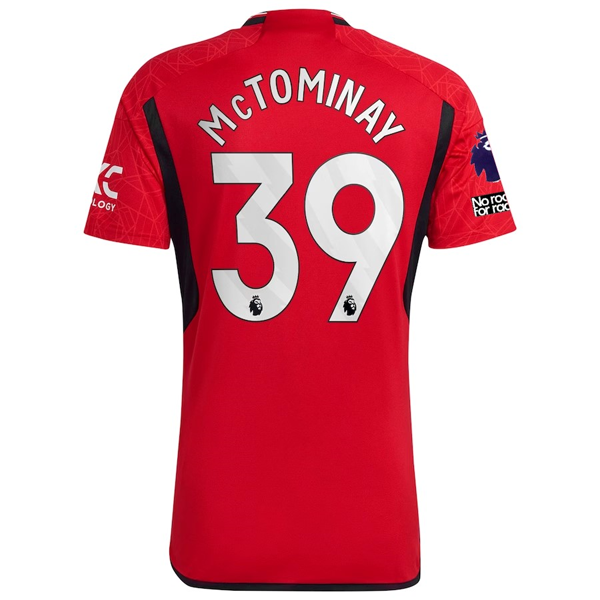 Image of adidas Manchester United Scott McTominay Home Jersey 23/24 w/ EPL + No Room For