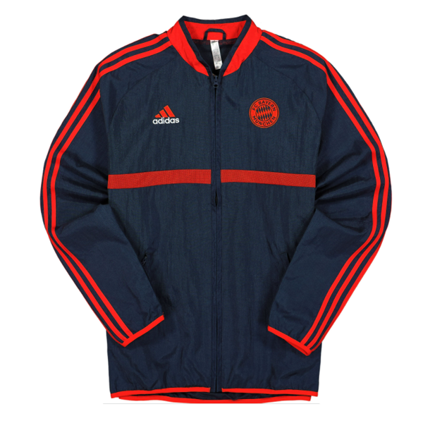 adidas Bayern Munich Icon Woven Jacket 21/22 (Night Navy/Active Red)