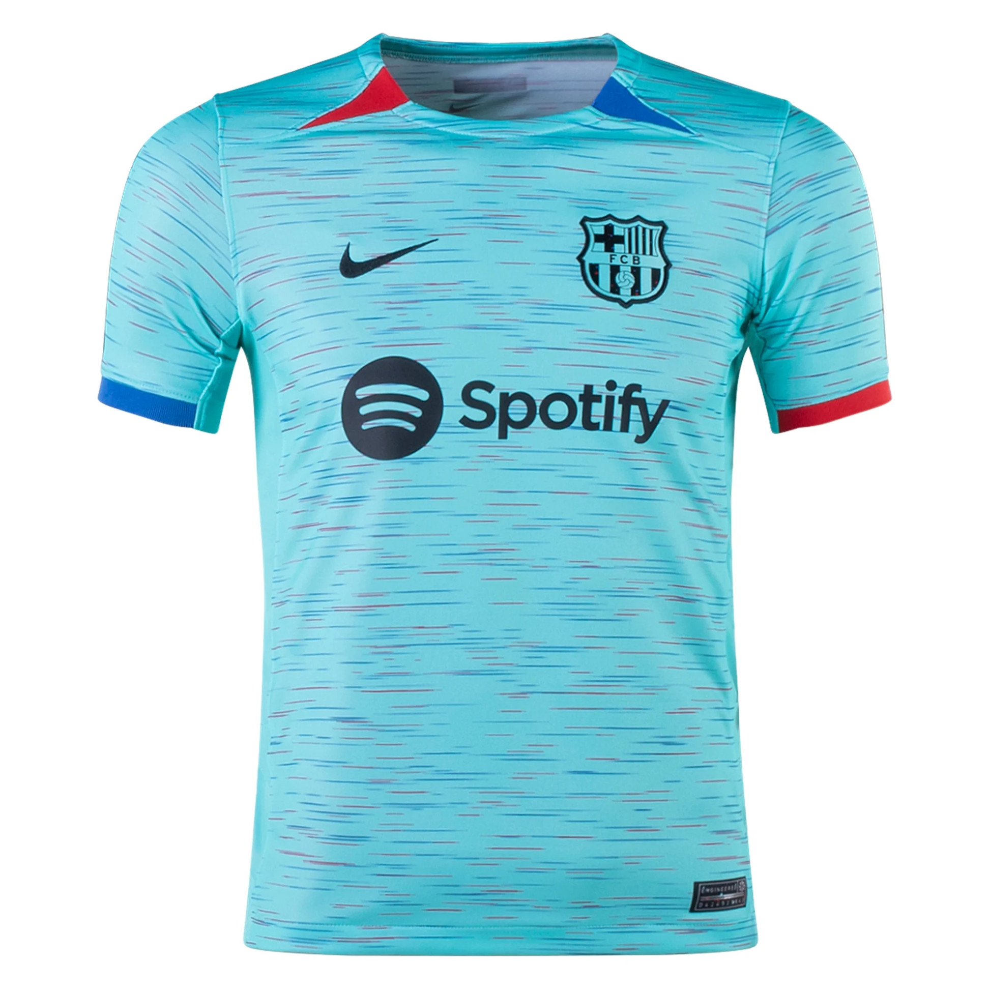 Nike Youth Barcelona Robert Lewandowski Third Jersey 23/24 (Light Aqua/Royal Blu