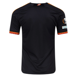 Image of adidas Roma Third Jersey w/ Europa League Patches 23/24 (Black)