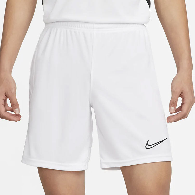 Nike Dri-FIT Academy Strick-Sportshorts in einfarbigem Logo für Herren, weiß, CW6108-100