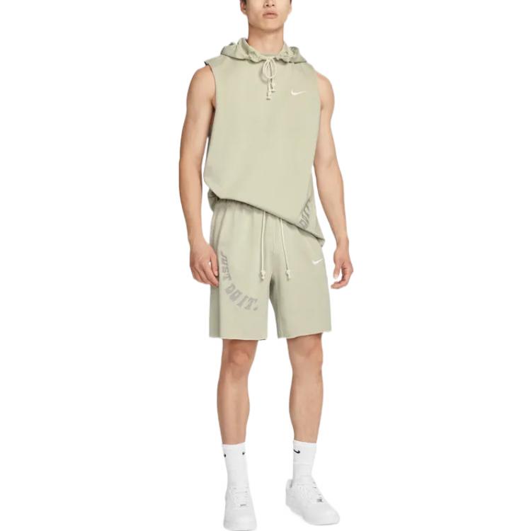 Men's Nike Logo Embroidered Alphabet Printing Elastic Waistband Straight Casual