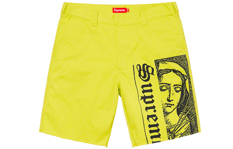 Image of Supreme SS20 Week 14 Mary Work Short 'Black Yellow' SUP-SS20-675