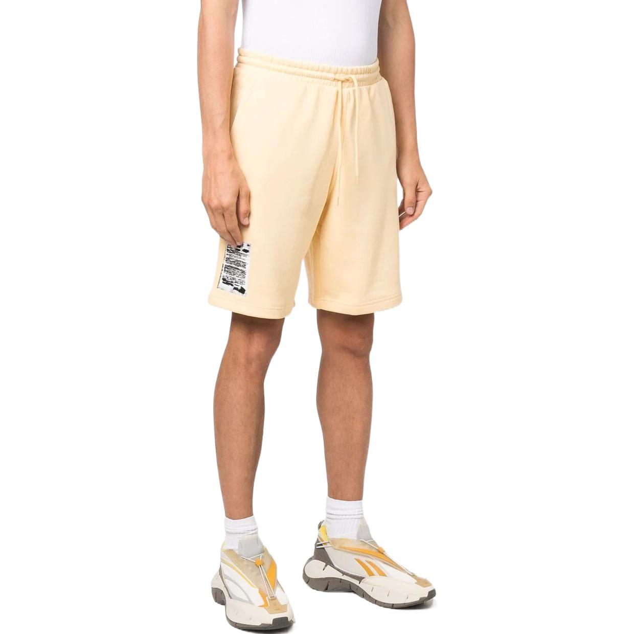 Image of Men's adidas Logo Solid Color Lacing Elastic Waistband Side Pocket Shorts Light