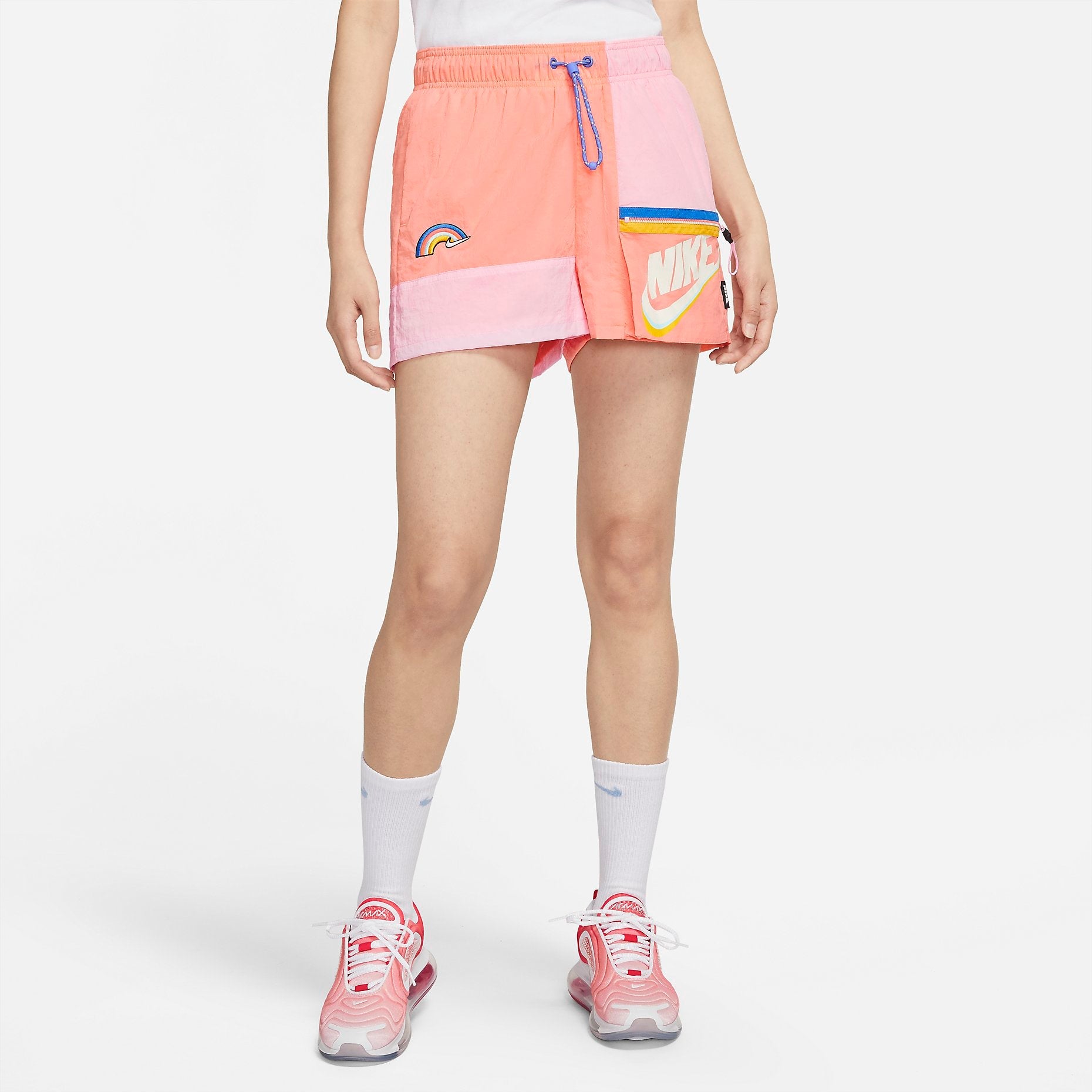 (WMNS) Nike AS W Nike Sportswear ICON CLASH Short CRIMSON BLISS DJ5376-641