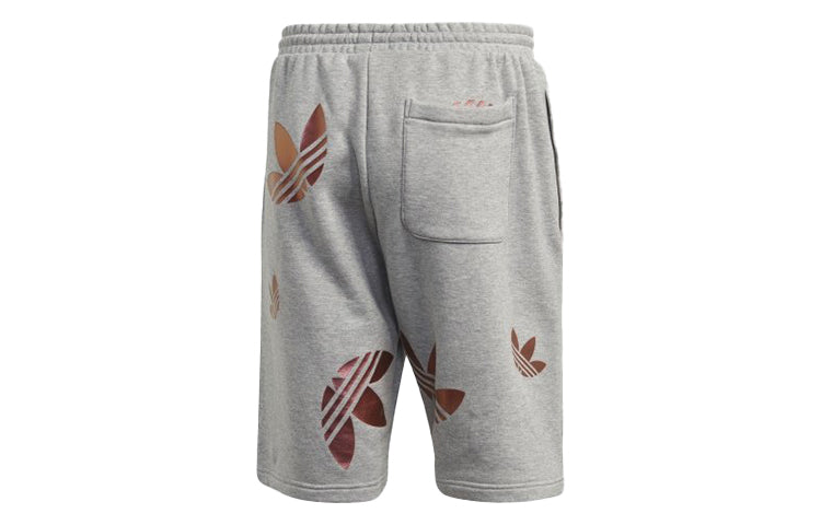 Image of adidas originals Zeno Big Trefoil Logo Lacing Sports Shorts Gray GD0983