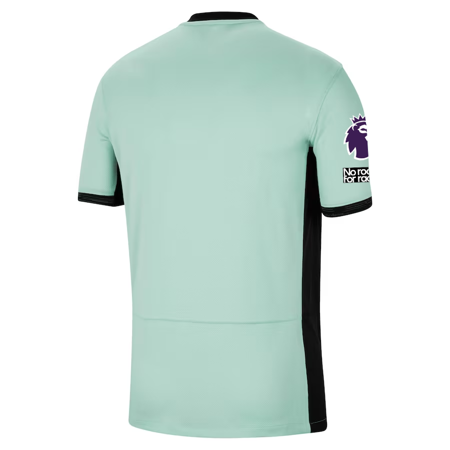 Image of Nike Chelsea Third Jersey w/ EPL + No Room For Racism Patches 23/24 (Mint Foam/B