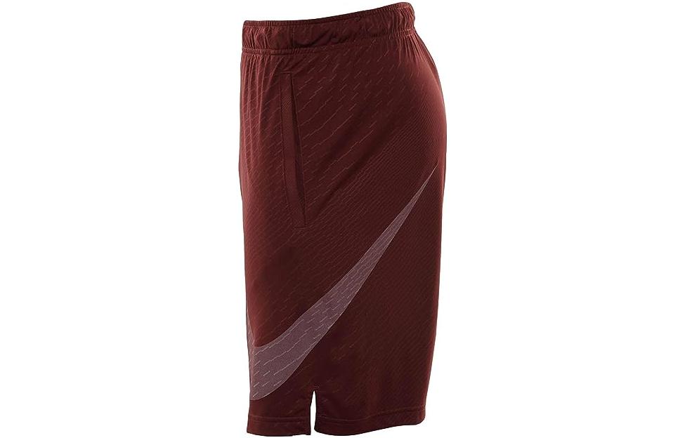 Nike Dri Fit Emboss Training Shorts 'Dark Red' 860567-619