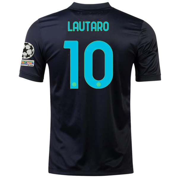 Nike Inter Milan Lautaro Martinez Third Jersey w/ Champions League Patches 21/22