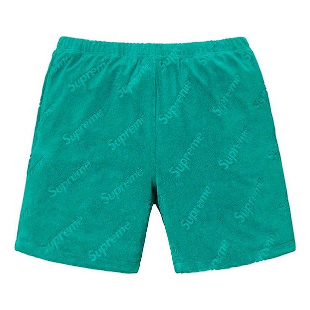 Image of Supreme SS19 Terry Jacquard Logo Short logo SUP-SS19-10448